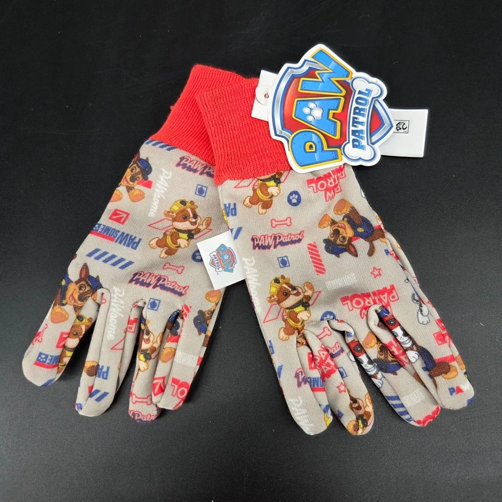 Paw Patrol Toddler Jersey Gloves Tan Red Nickelodeon Chase Marshall PW102TN3 NWT